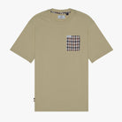 Aquascutum Club Check Pocket T-Shirt - 03 Beige - Escape Menswear