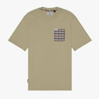 Aquascutum Club Check Pocket T-Shirt - 03 Beige - Escape Menswear