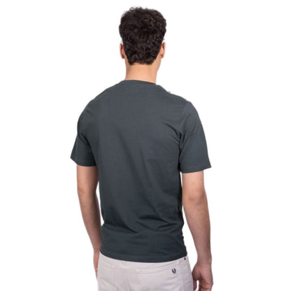 Aquascutum Club Check T-Shirt - Navy - Escape Menswear
