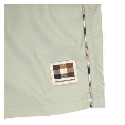 Aquascutum Club Piping Beach Shorts - 34 Salvia - Escape Menswear
