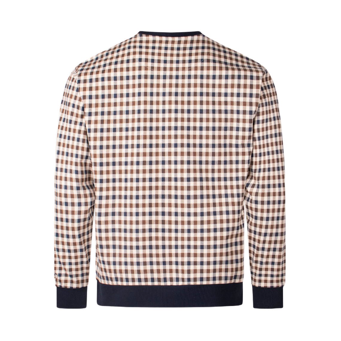 Aquascutum Iconic Fleece Sweatshirt - 28 Club Check - Escape Menswear