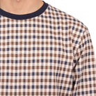 Aquascutum Iconic Fleece Sweatshirt - 28 Club Check - Escape Menswear