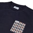 Aquascutum Iconic Pocket Crewneck Sweatshirt - Navy - Escape Menswear