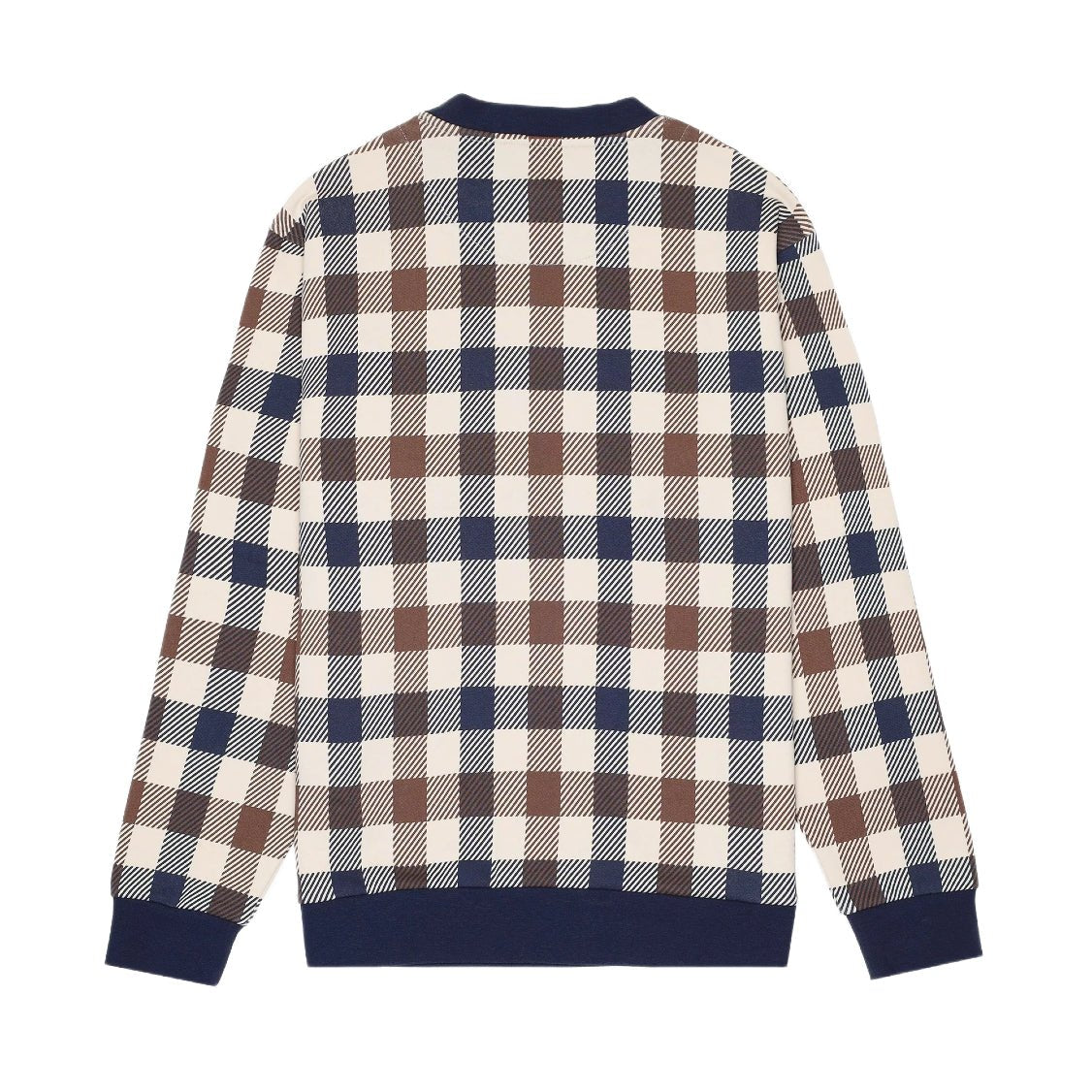 Aquascutum Iconic Pocket Fleece Sweatshirt - 30 Macro Club Check - Escape Menswear