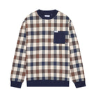 Aquascutum Iconic Pocket Fleece Sweatshirt - 30 Macro Club Check - Escape Menswear