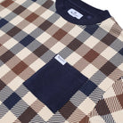 Aquascutum Iconic Pocket Fleece Sweatshirt - 30 Macro Club Check - Escape Menswear