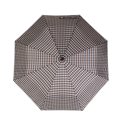 Aquascutum Iconic Pocket Umbrella - 28 Club Check Navy - Escape Menswear