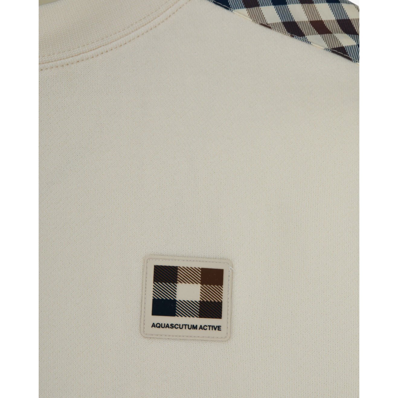 Aquascutum Lamina Insert Sweatshirt - 02 Old White - Escape Menswear