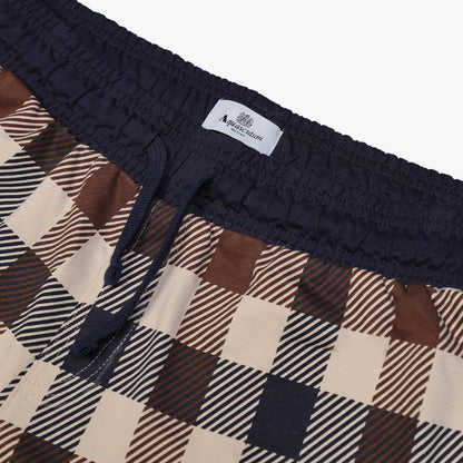 Aquascutum Macro Club Check Shorts - Navy - Escape Menswear