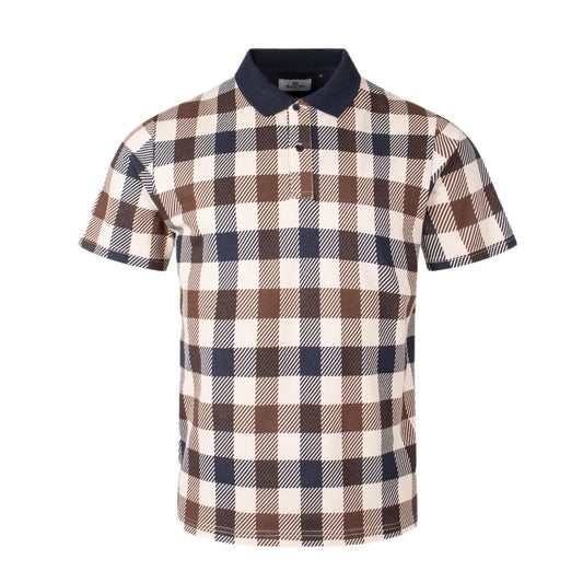 Aquascutum Macro Iconic Polo - Navy - Escape Menswear