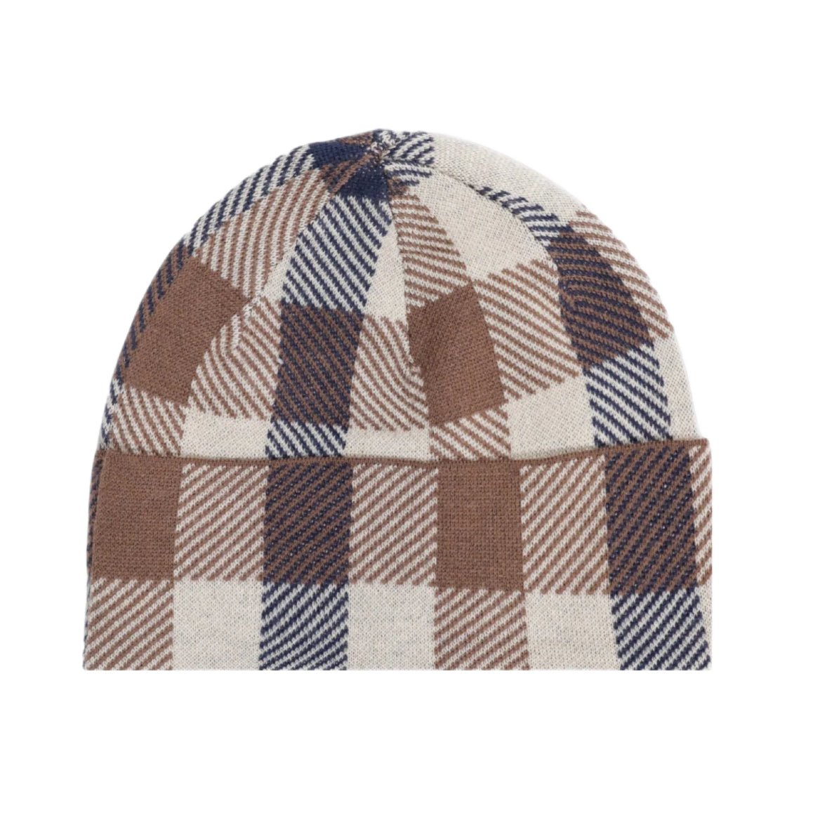 Aquascutum Merino Wool Beanie - Macro Check - Escape Menswear