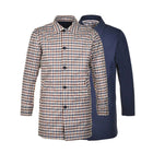 Aquascutum Reversible Mid Trench Coat - 11 Navy - Escape Menswear