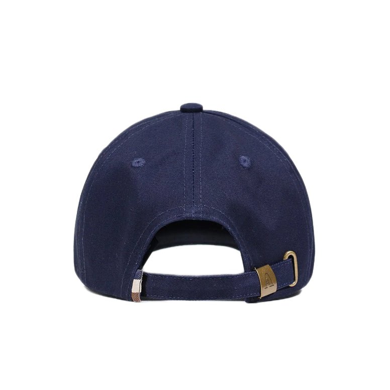 Aquascutum Rubber Patch Baseball Cap - 11 Navy - Escape Menswear