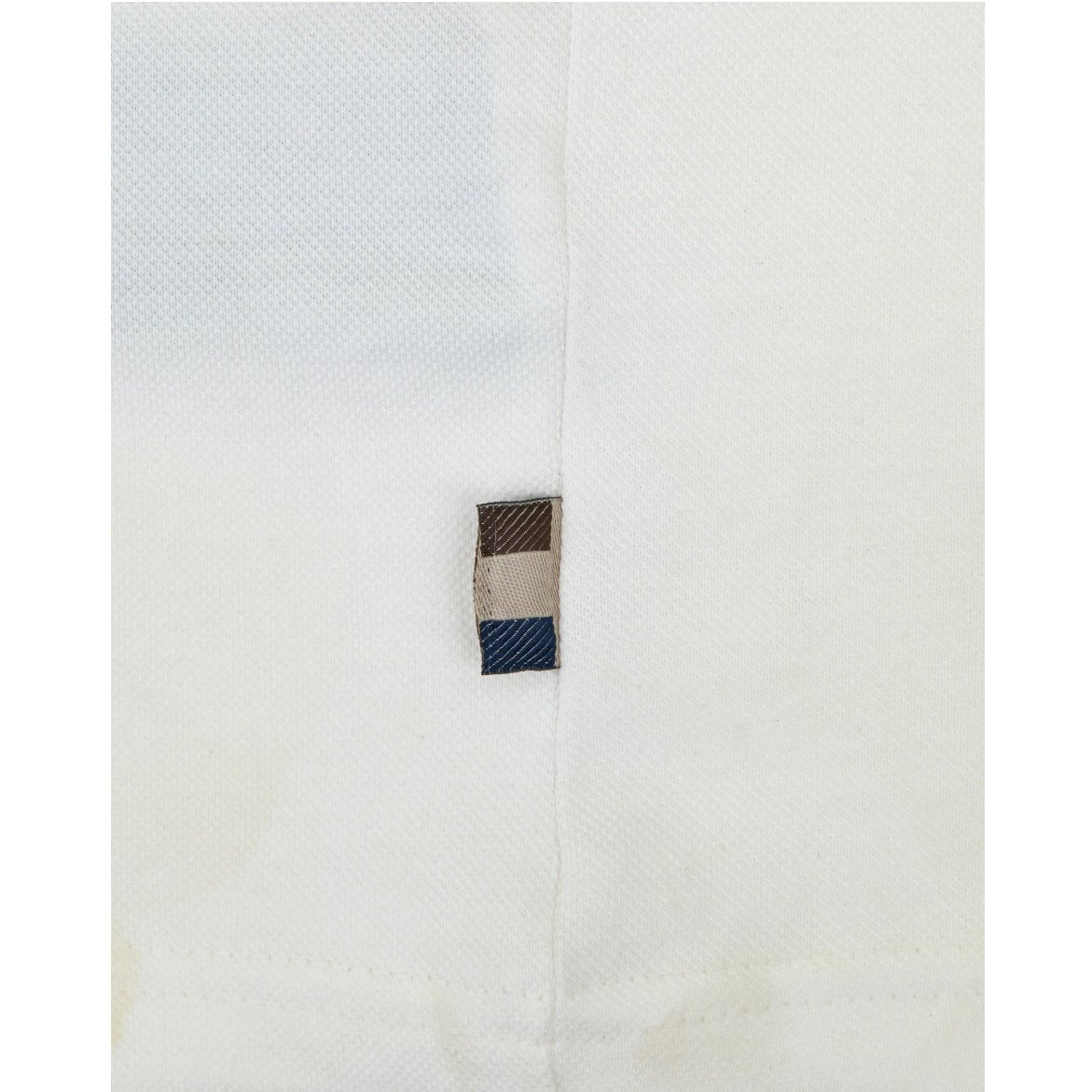 Aquascutum Stripes Piquet T-Shirt - 02 Old White - Escape Menswear