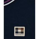 Aquascutum Stripes Piquet T-Shirt - 11 Navy - Escape Menswear
