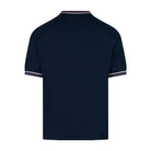 Aquascutum Stripes Piquet T-Shirt - 11 Navy - Escape Menswear