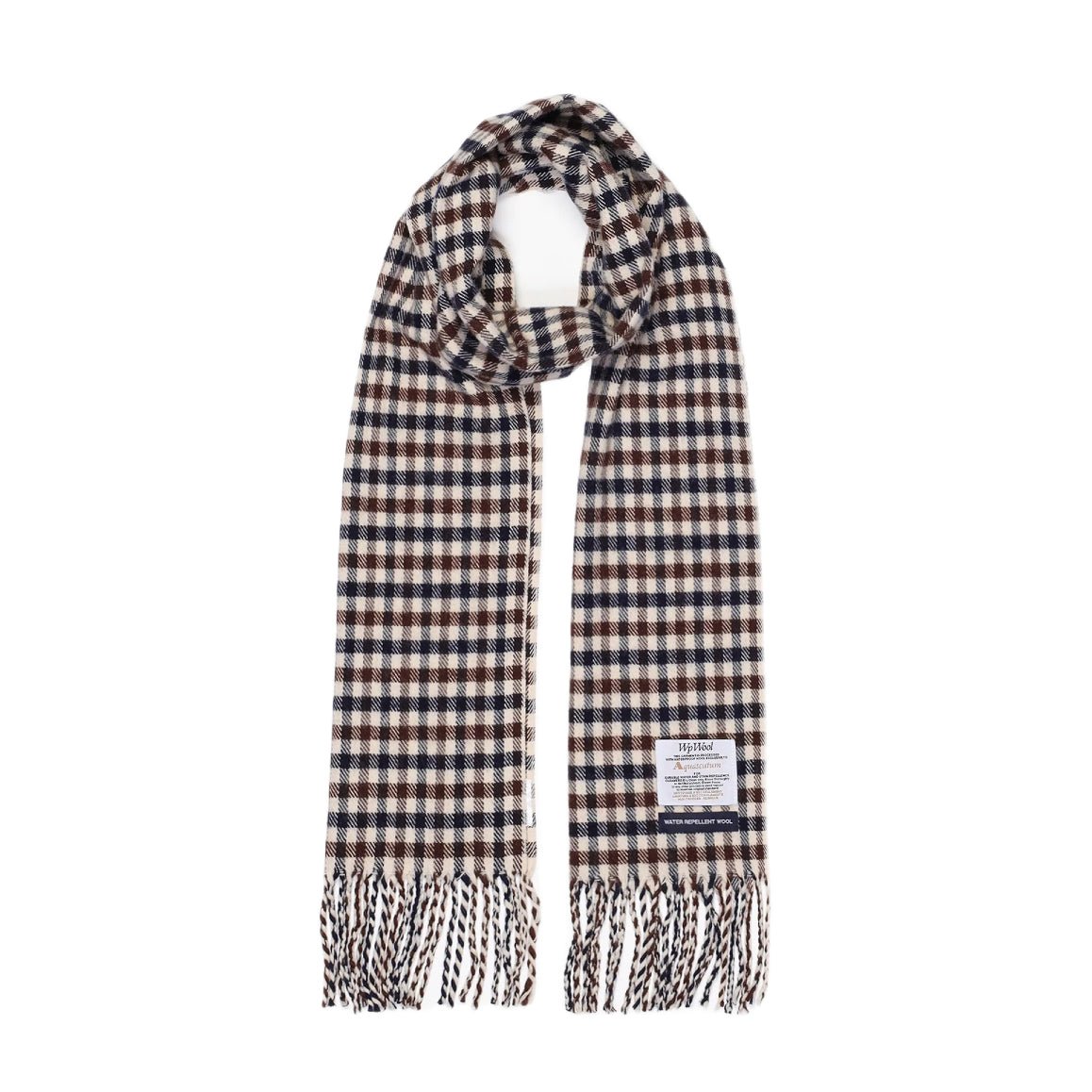 Aquascutum Water Repellent Wool Scarf - 28 Club Check - Escape Menswear