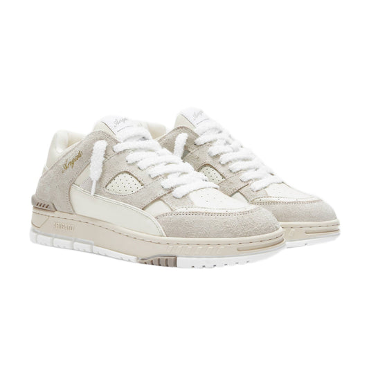Axel Arigato Area Lo Fluffy Sneakers - Beige/Beige - Escape Menswear
