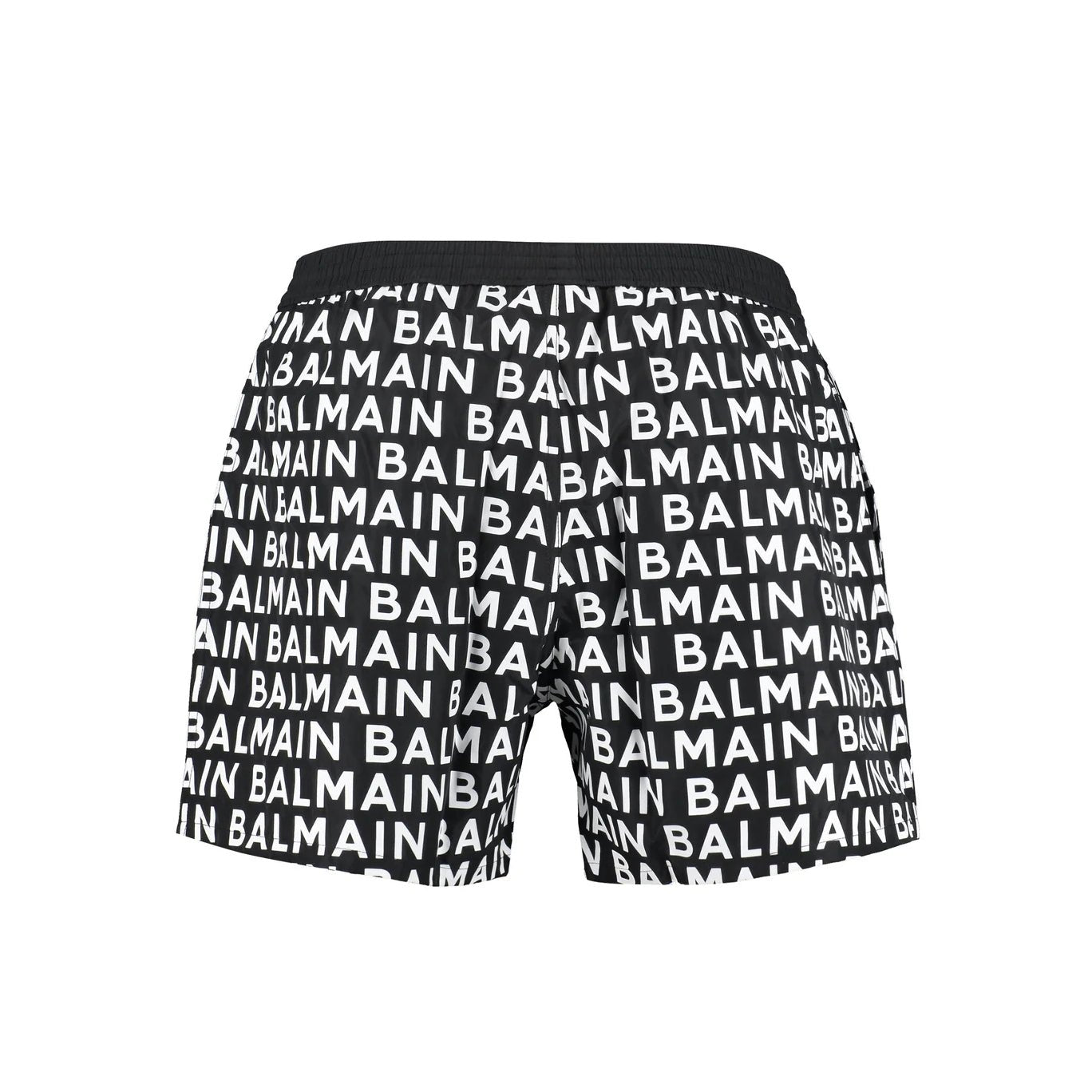 Balmain A/O Swim Short - Black/White - Escape Menswear