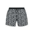 Balmain A/O Swim Short - Black/White - Escape Menswear