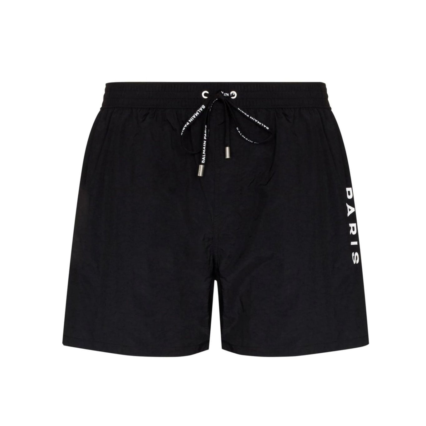 Balmain Logo Stretch Basic Swim Short - Black - Escape Menswear