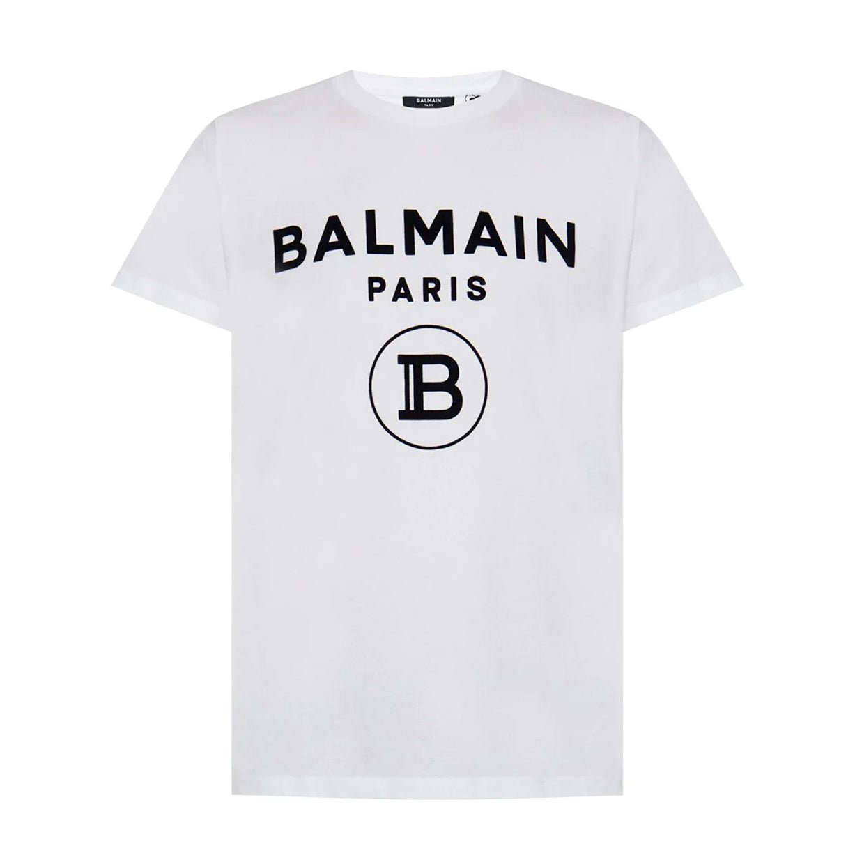 Balmain TH11601 TShirt - 0FA White - Escape Menswear
