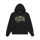 BBC Camo Arch Logo Popover Hoodie - Black - Escape Menswear