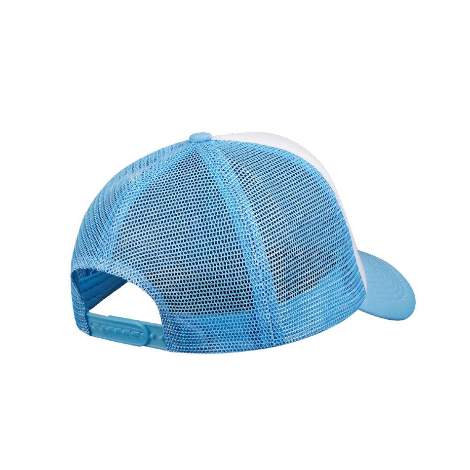 BBC Diamond Script Trucker Cap - Blue/White - Escape Menswear