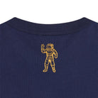 BBC Embroidred Crest Logo T-Shirt - Navy - Escape Menswear