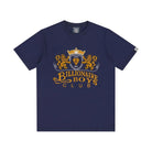 BBC Embroidred Crest Logo T-Shirt - Navy - Escape Menswear