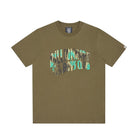 BBC Leopard Camo Arch Logo T-Shirt - Khaki - Escape Menswear