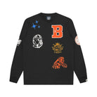 BBC Multi Graphic Long Sleeve T-Shirt - Black - Escape Menswear