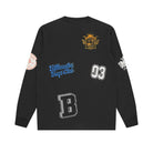 BBC Multi Graphic Long Sleeve T-Shirt - Black - Escape Menswear