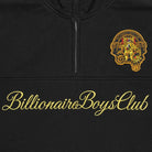 BBC Script Panelled Quarter Zip Sweatshirt - Black - Escape Menswear