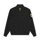 BBC Script Panelled Quarter Zip Sweatshirt - Black - Escape Menswear