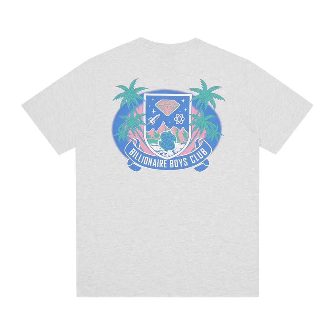 BBC Tropical Crest T-Shirt - Ash Grey - Escape Menswear