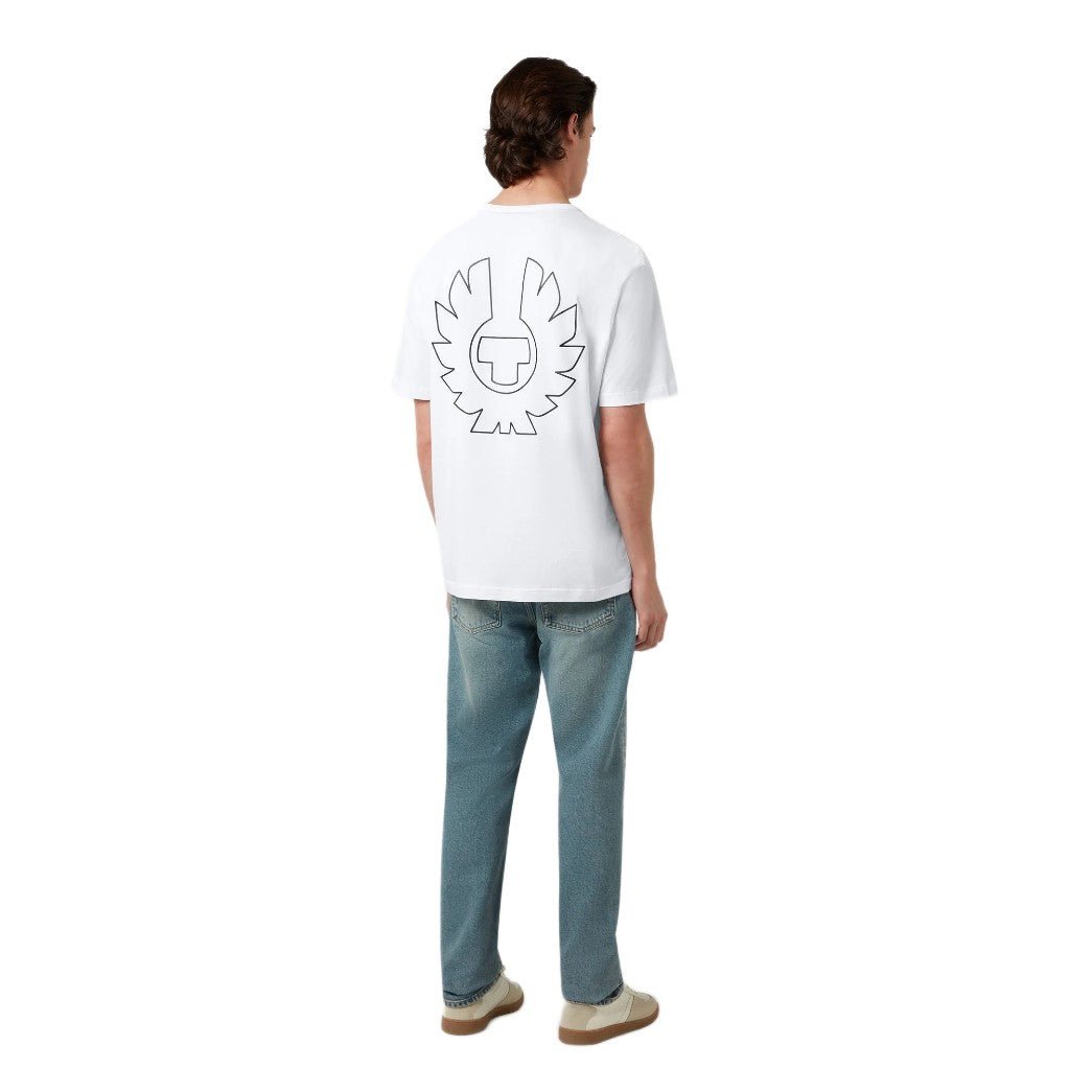 Belstaff Border T-Shirt - White - Escape Menswear