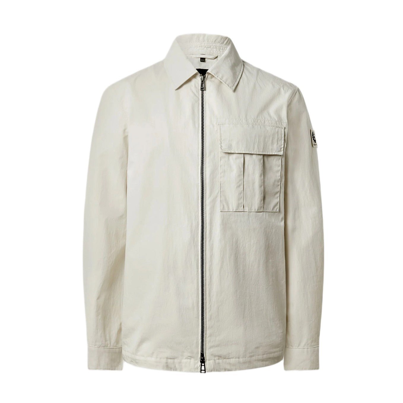 Belstaff Cargo Cotton Overshirt - Silver Birch - Escape Menswear