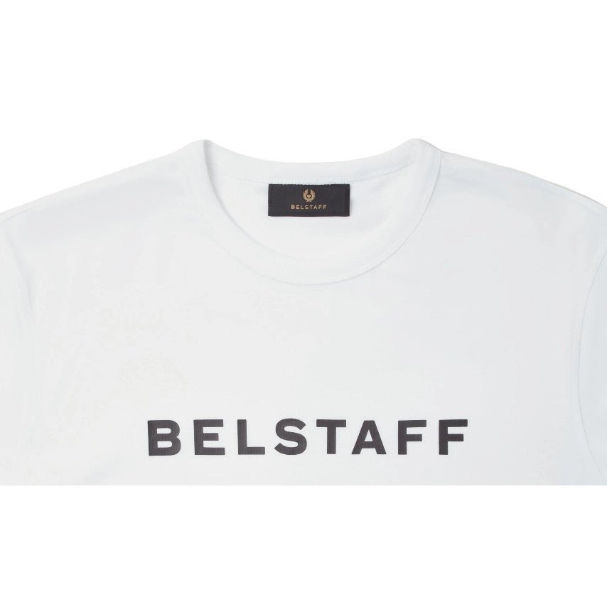 Belstaff Chest Logo T-Shirt - White - Escape Menswear
