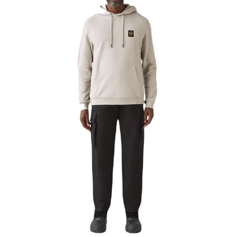 Belstaff Cotton Fleece Hoodie - Chrome Grey - Escape Menswear