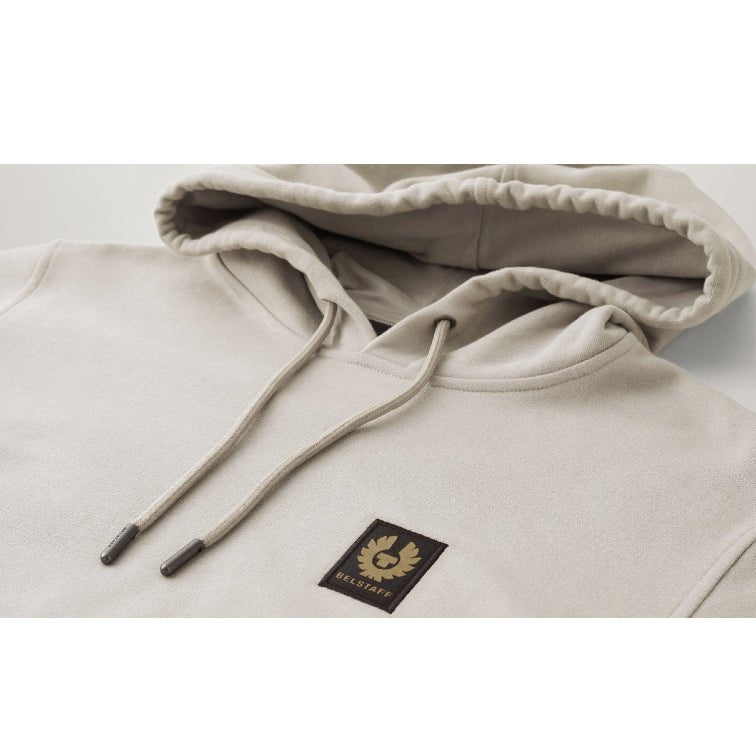 Belstaff Cotton Fleece Hoodie - Chrome Grey - Escape Menswear