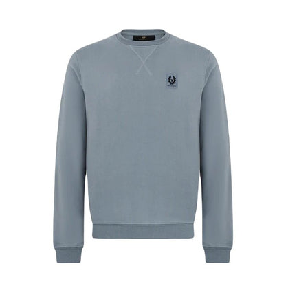 Belstaff Cotton Fleece Sweatshirt - Blue Flint - Escape Menswear
