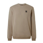 Belstaff Cotton Fleece Sweatshirt - Dark Sand - Escape Menswear