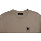 Belstaff Cotton Fleece Sweatshirt - Dark Sand - Escape Menswear