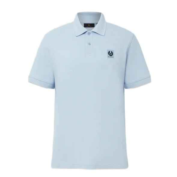 Belstaff Cotton Pique Polo Shirt - Sky Blue - Escape Menswear