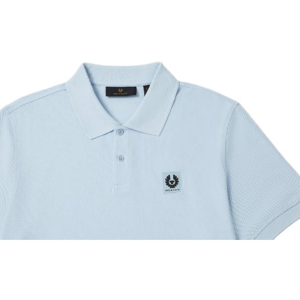 Belstaff Cotton Pique Polo Shirt - Sky Blue - Escape Menswear