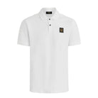 Belstaff Cotton Pique Polo Shirt - White - Escape Menswear