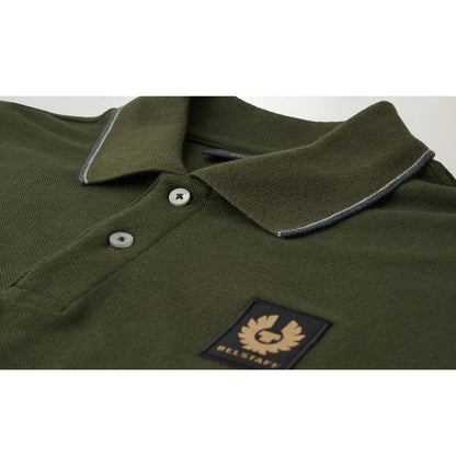 Belstaff Double Tipped Polo Shirt - Tile green - Escape Menswear