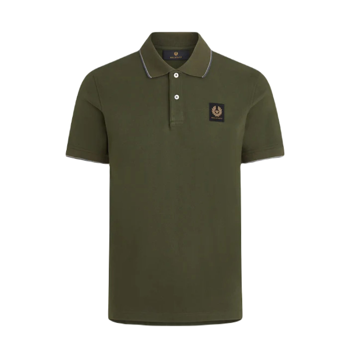 Belstaff Double Tipped Polo Shirt - Tile green - Escape Menswear