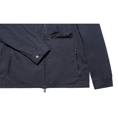 Belstaff Drome Cotton Gabardine Overshirt - Dark Ink - Escape Menswear